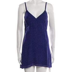 Reformation Blue Spaghetti Strap Mini Dress